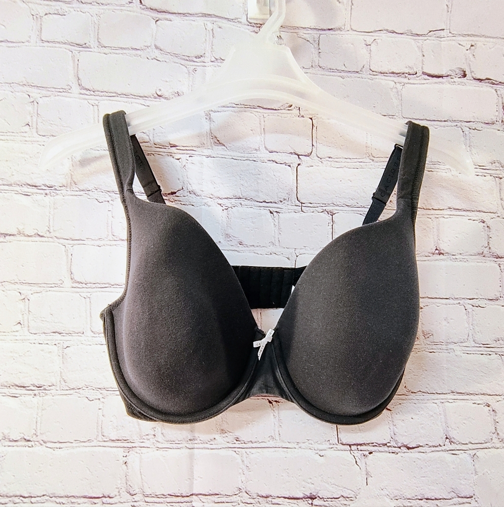 Cacique Black Lightly Lined Cotton Full Coverage Underwire Bra 38DDD